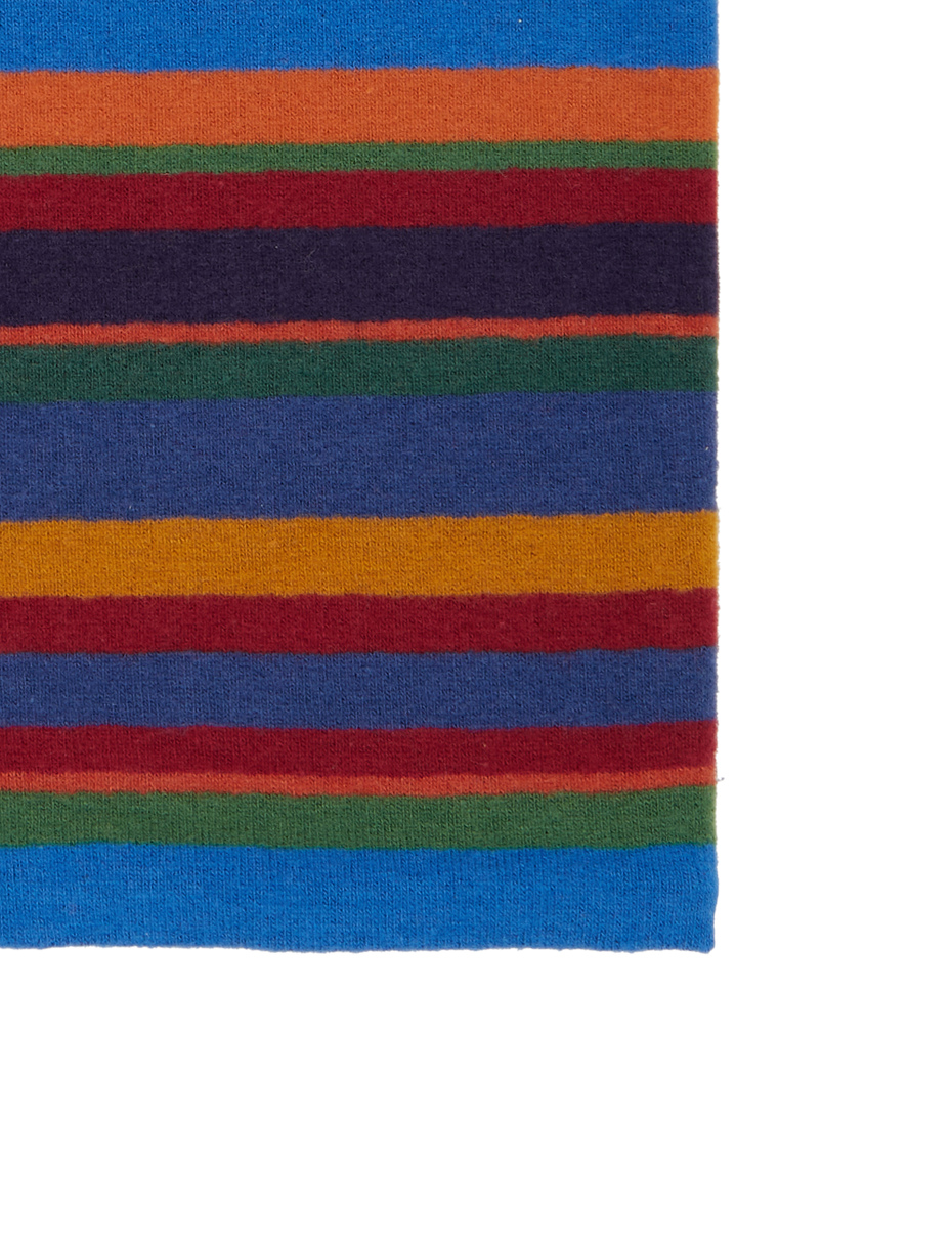 Scaldacollo multiuso bambino pile blu righe multicolor - Gallo 1927 - Official Online Shop
