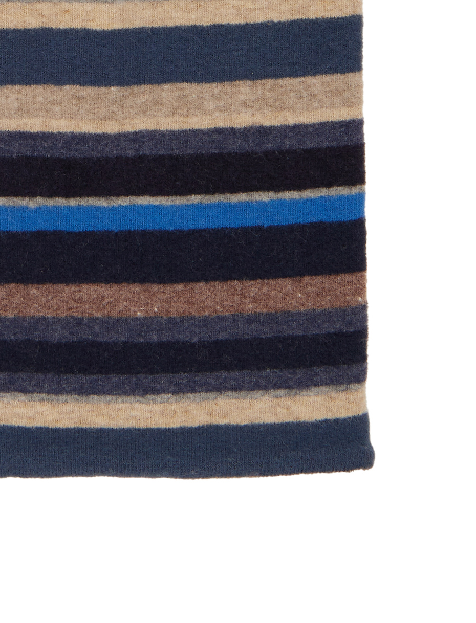 Guanto senza dita donna pile blu righe multicolor - Gallo 1927 - Official Online Shop