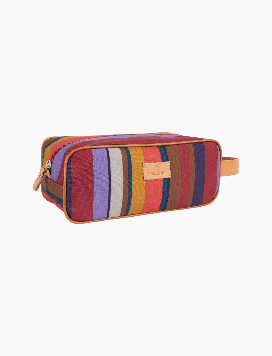 Classic unisex burgundy beauty with multicoloured stripes - Gallo 1927 - Official Online Shop