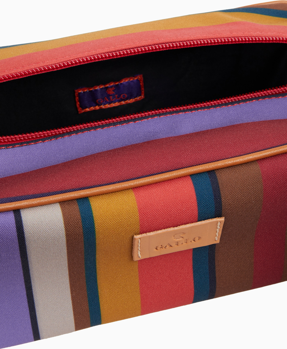 Classic unisex burgundy beauty with multicoloured stripes - Gallo 1927 - Official Online Shop