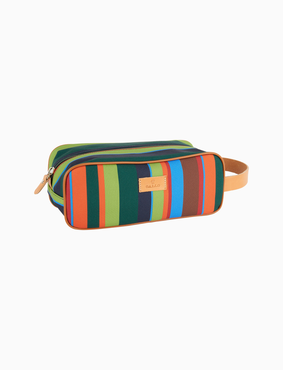 Classic unisex green beauty with multicoloured stripes - Gallo 1927 - Official Online Shop