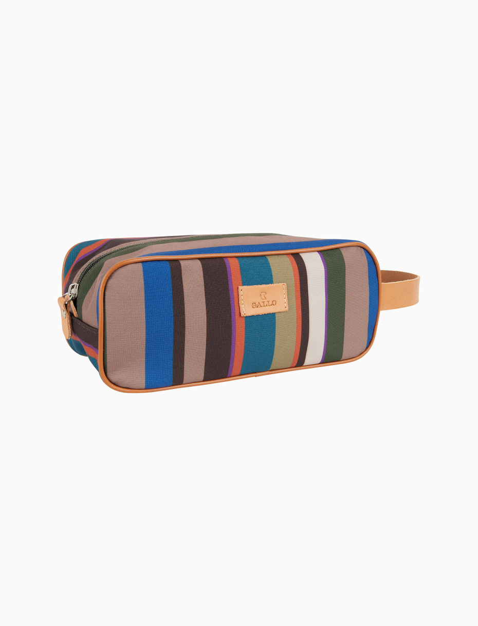 Classic unisex beige beauty with multicoloured stripes - Gallo 1927 - Official Online Shop