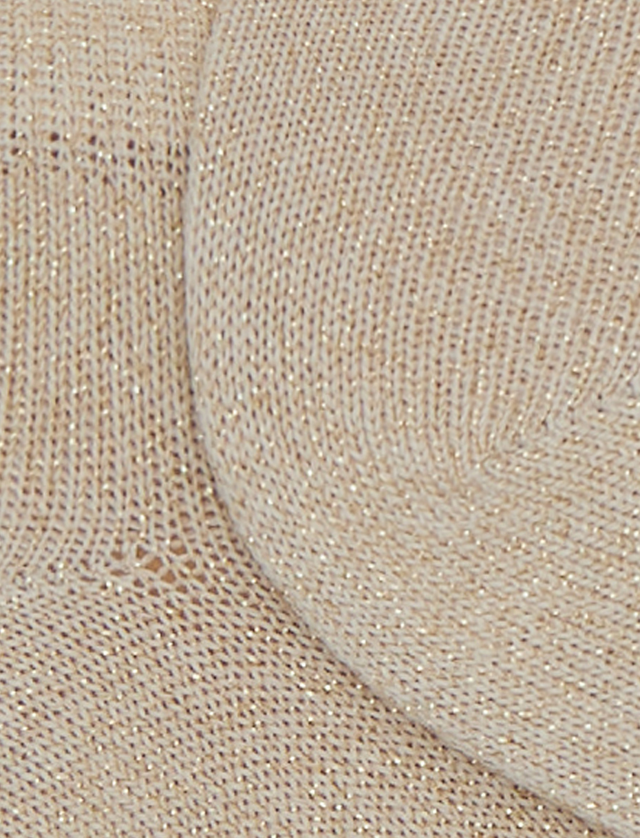 Women's cotton ankle socks with gold glitter effect - Gallo 1927 - Official Online Shop