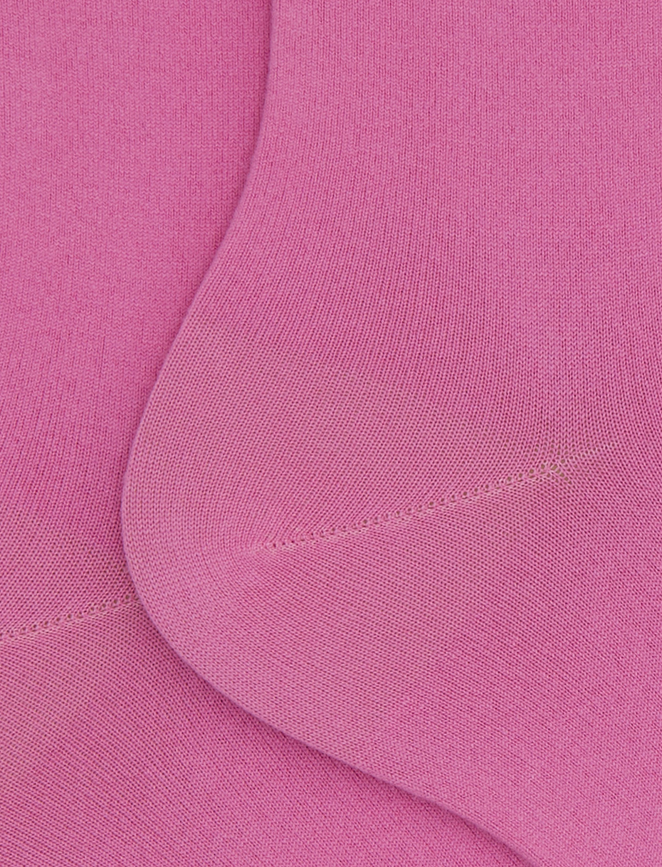 Calze corte donna cotone rosa tinta unita - Gallo 1927 - Official Online Shop