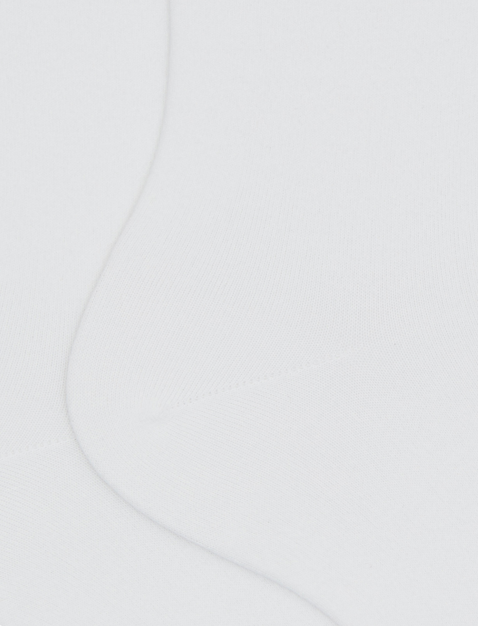 Women's short plain white cotton socks - Gallo 1927 - Official Online Shop