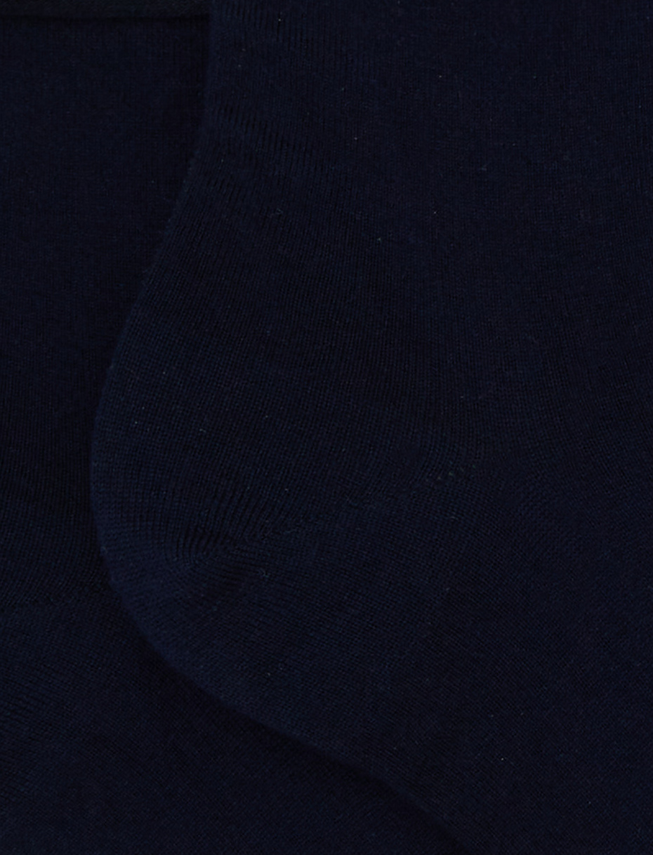 Calze cortissime donna cotone blu oltremare tinta unita - Gallo 1927 - Official Online Shop