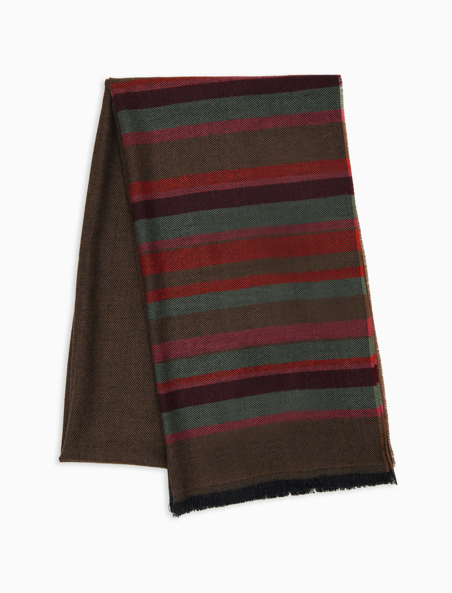 Sciarpa unisex lana rosa tinta unita - Gallo 1927 - Official Online Shop