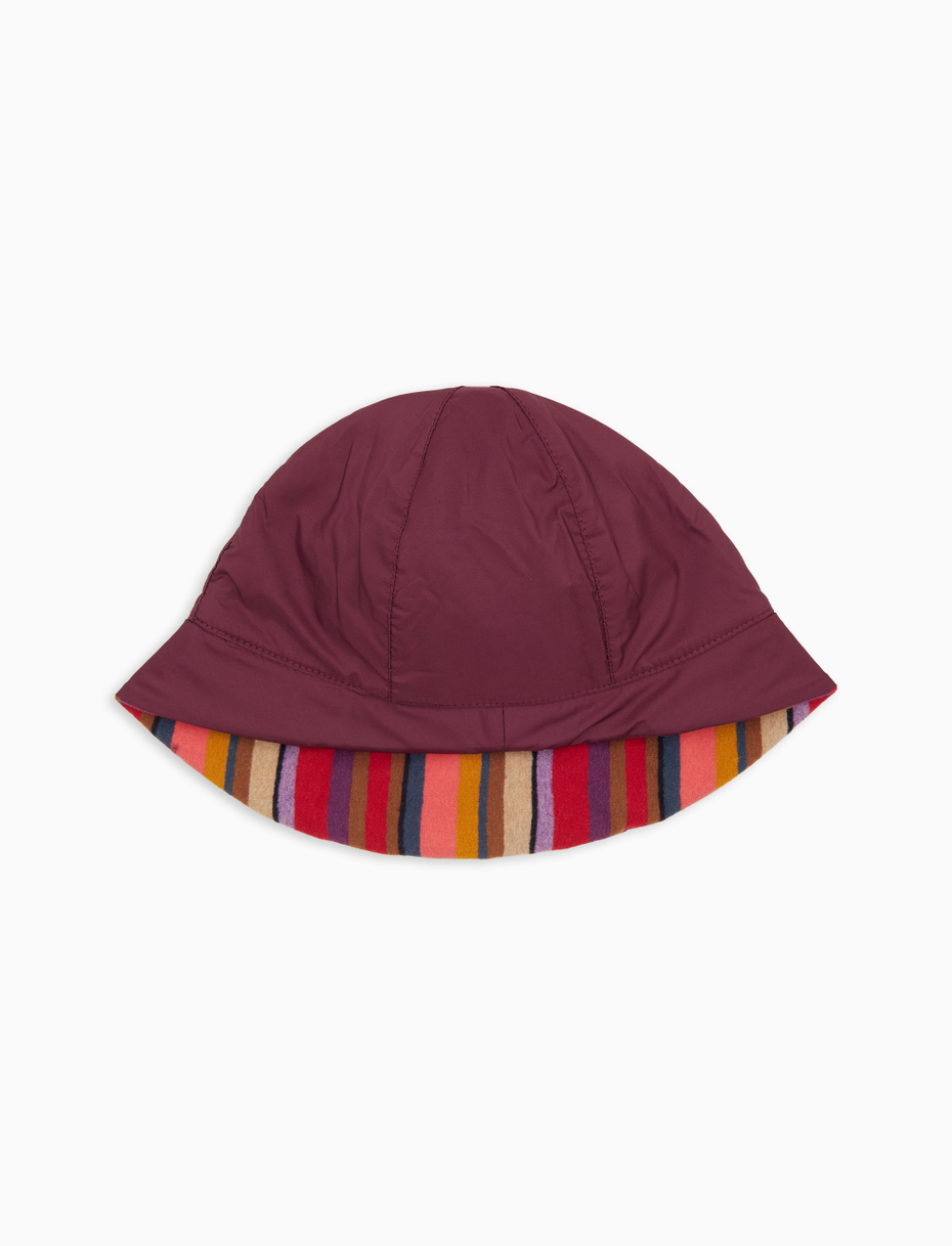 Women's plain burgundy rain hat - Gallo 1927 - Official Online Shop