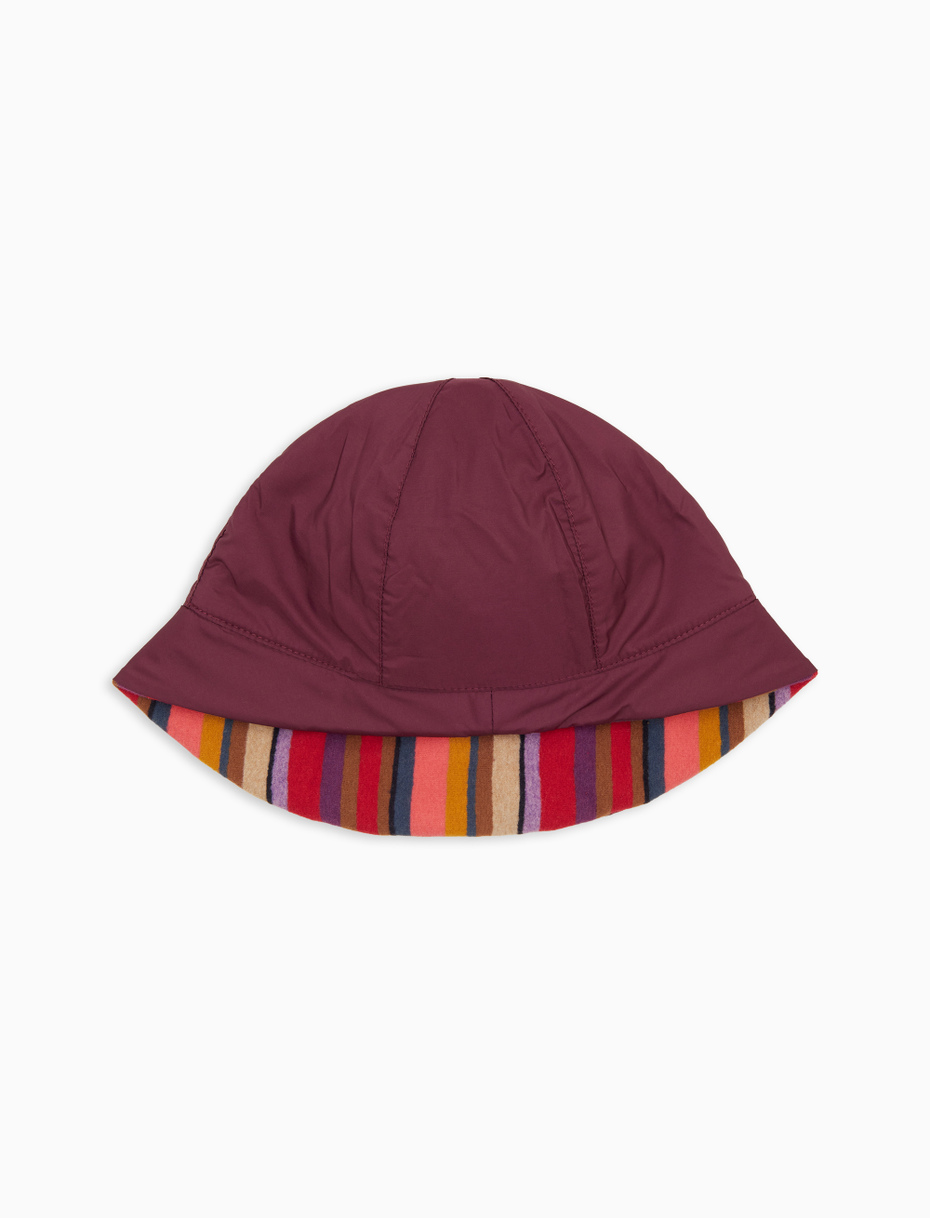 Men's plain burgundy rain hat - Gallo 1927 - Official Online Shop