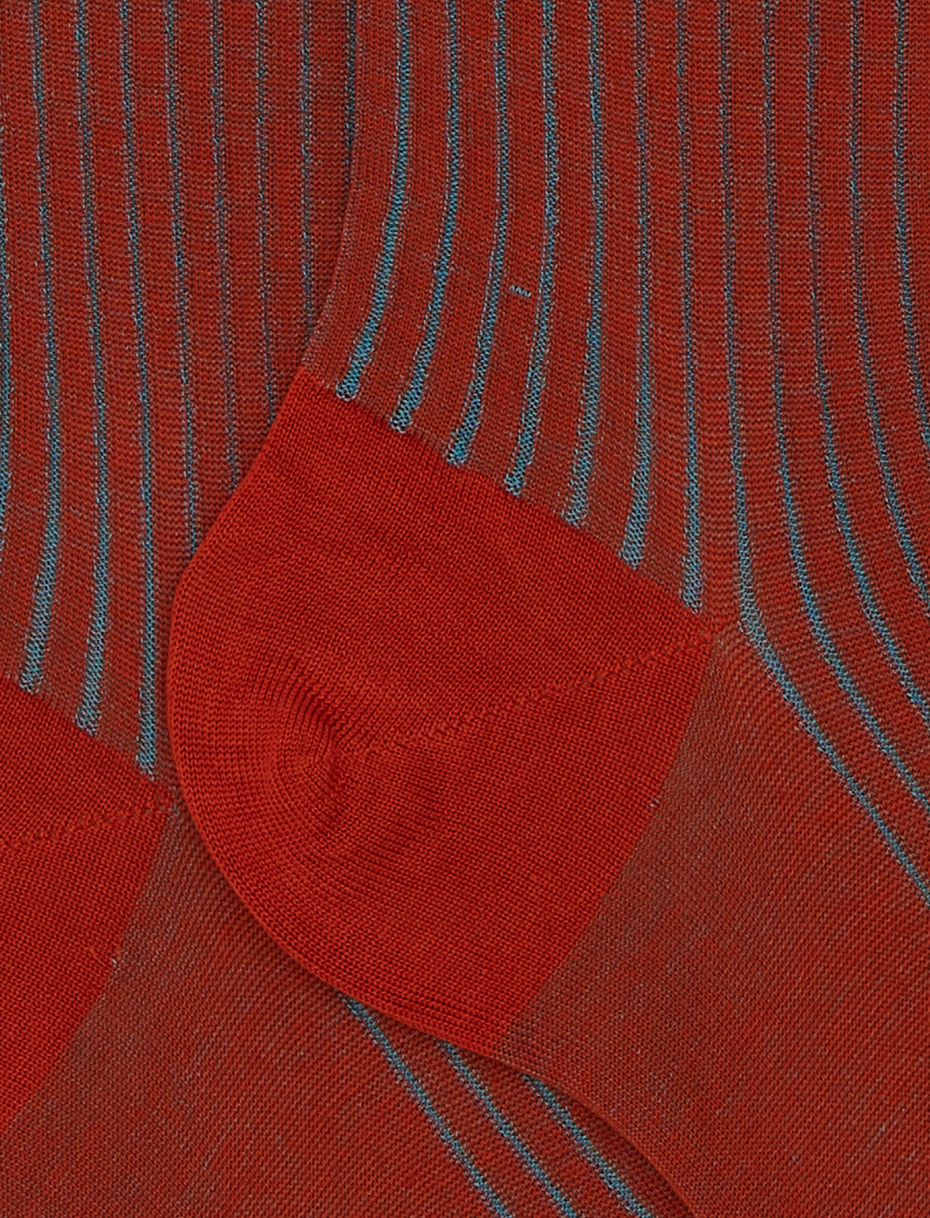 Calze lunghe donna cotone arancio vanisé - Gallo 1927 - Official Online Shop