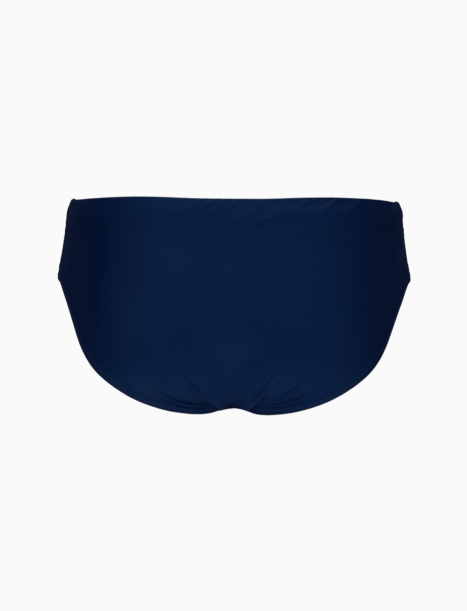 Men's plain blue swimming briefs - Gallo 1927 - Official Online Shop