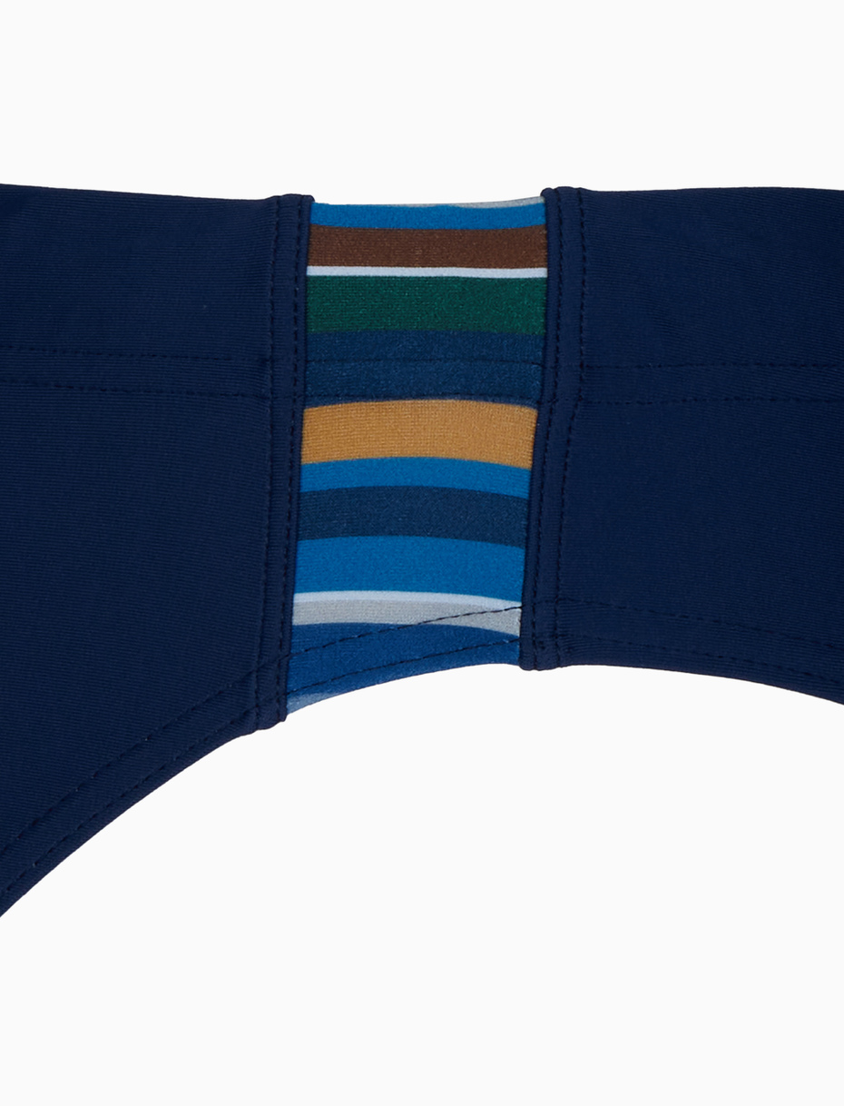 Men's plain blue swimming briefs - Gallo 1927 - Official Online Shop