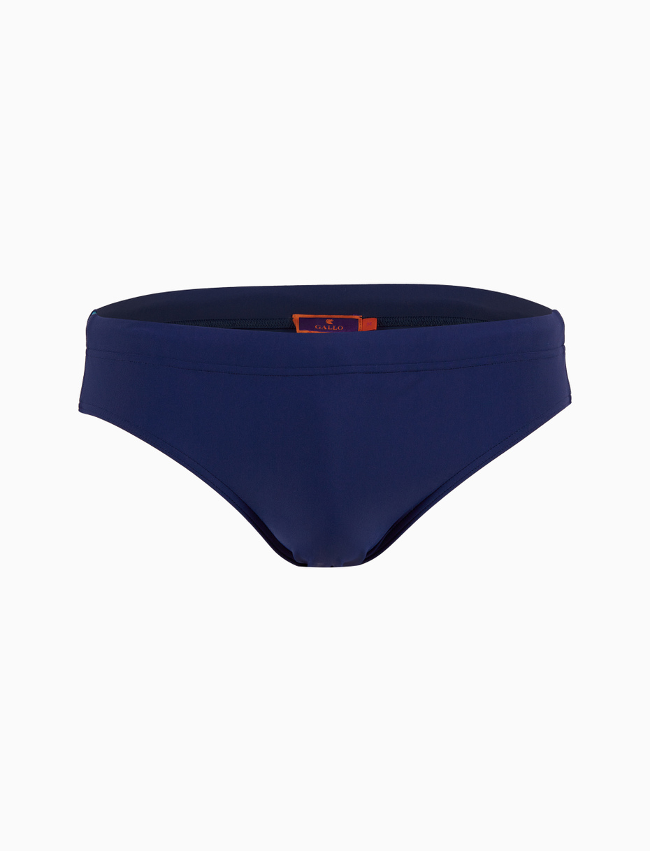 Men's plain blue swimming briefs - Gallo 1927 - Official Online Shop