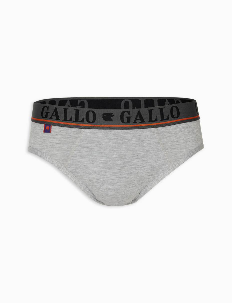Men's grey cotton briefs - Gallo 1927 - Official Online Shop