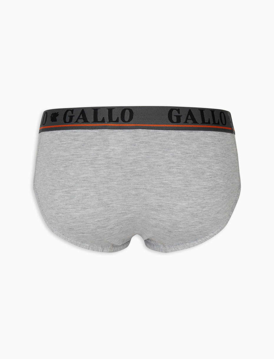 Slip basico intimo cotone grigio melange tinta unita - Gallo 1927 - Official Online Shop