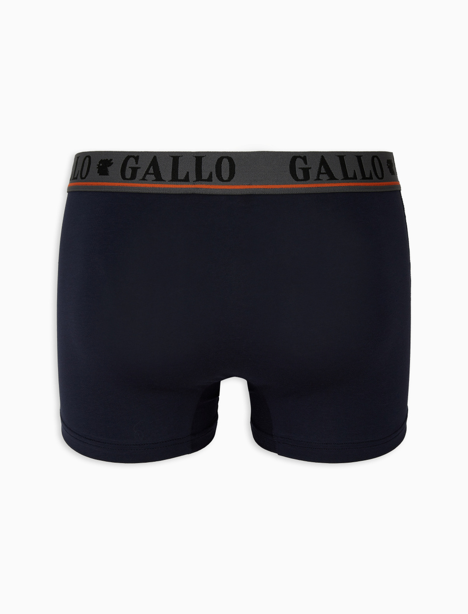 Men's blue cotton boxer shorts - Gallo 1927 - Official Online Shop