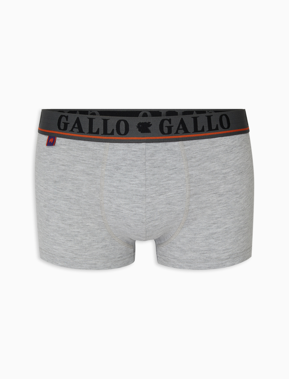 Men's grey cotton boxer shorts - Gallo 1927 - Official Online Shop