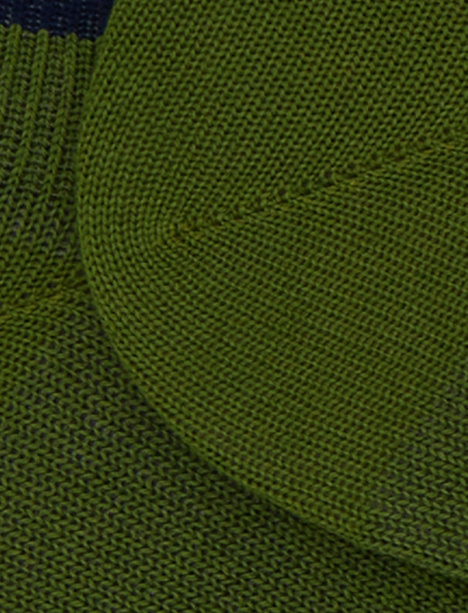 Sneakers uomo cotone verde tinta unita - Gallo 1927 - Official Online Shop