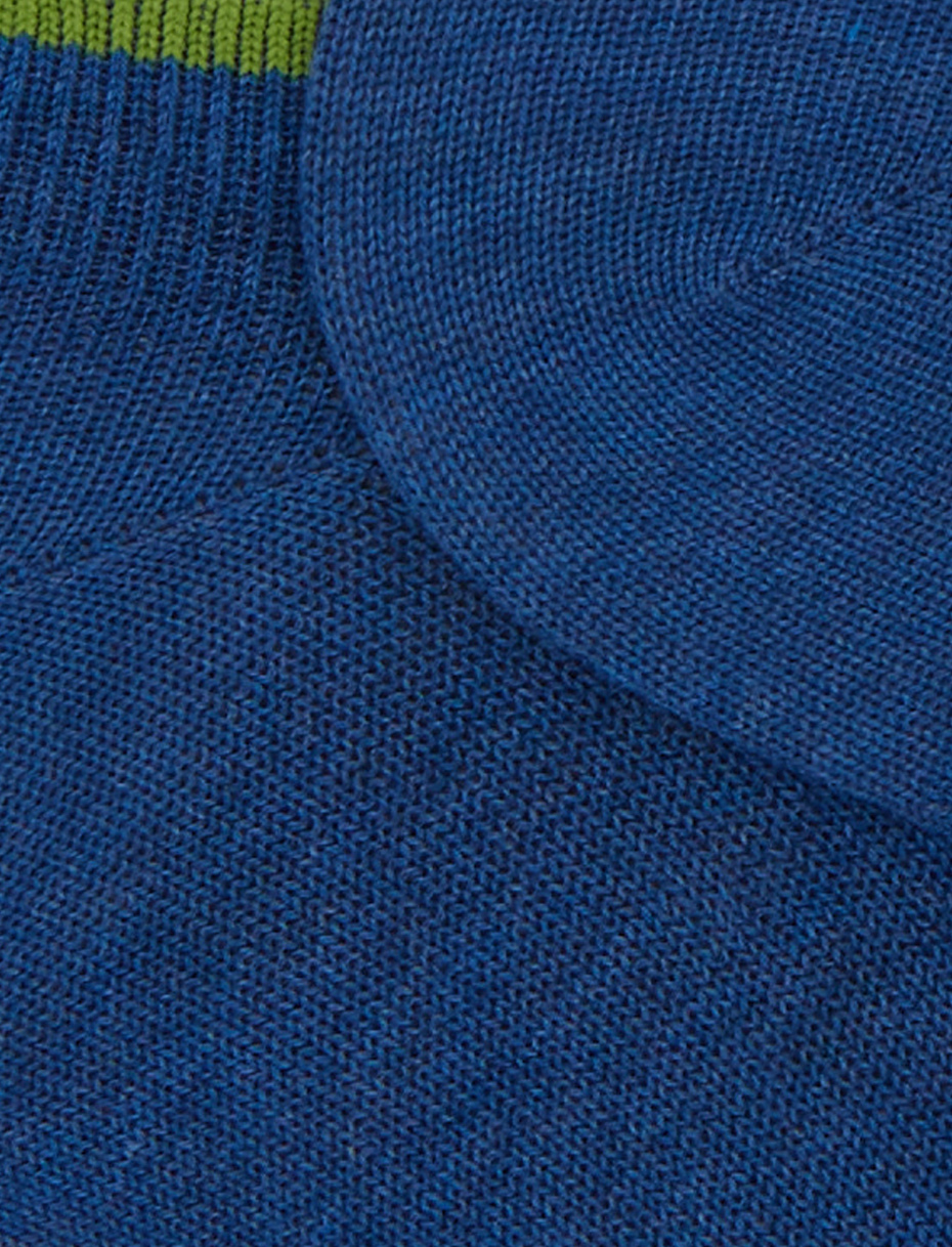 Sneakers uomo cotone blu tinta unita - Gallo 1927 - Official Online Shop