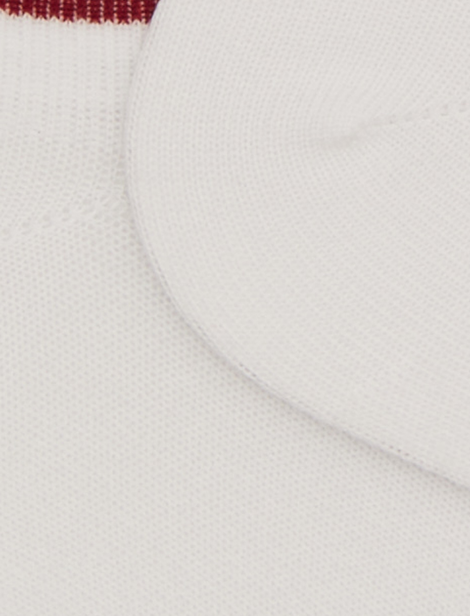 Men's plain white cotton sneaker socks - Gallo 1927 - Official Online Shop
