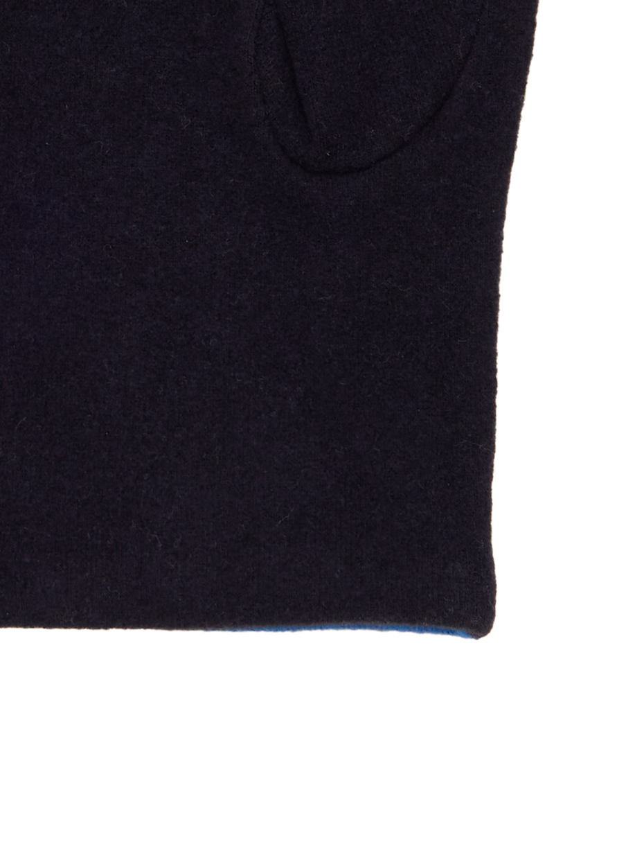 Guanti uomo pile blu righe multicolor - Gallo 1927 - Official Online Shop