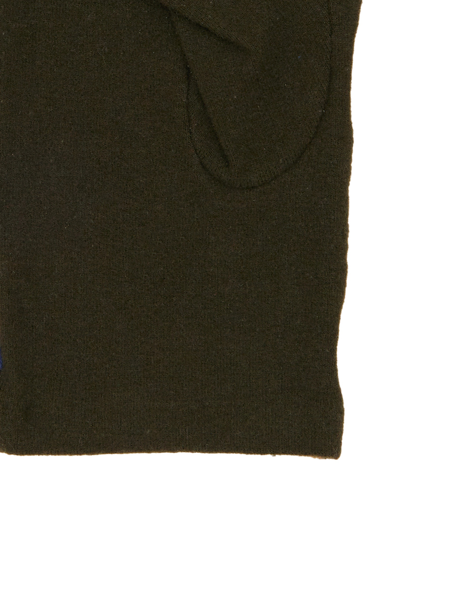 Guanti uomo pile verde righe multicolor - Gallo 1927 - Official Online Shop