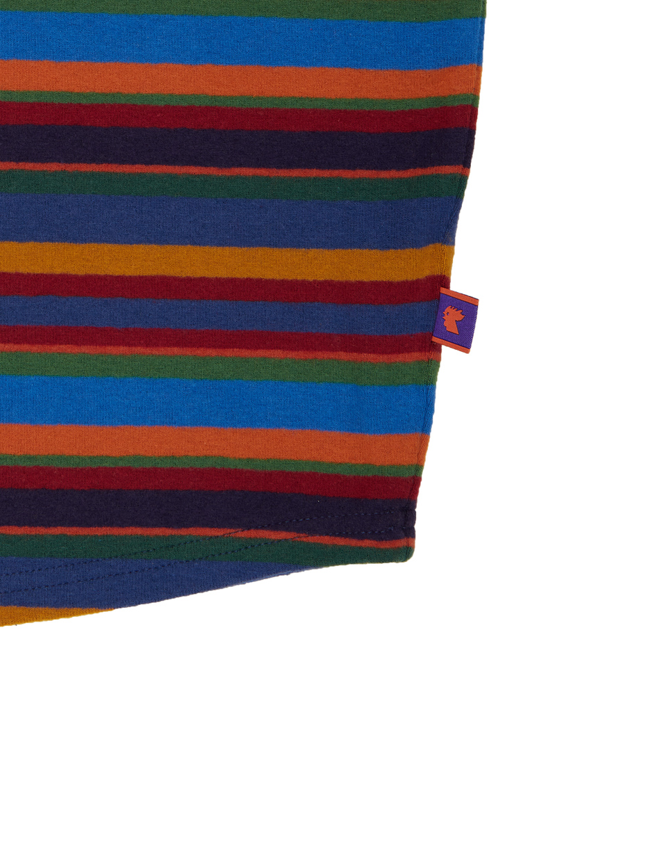Passamontagna unisex pile blu righe multicolor - Gallo 1927 - Official Online Shop