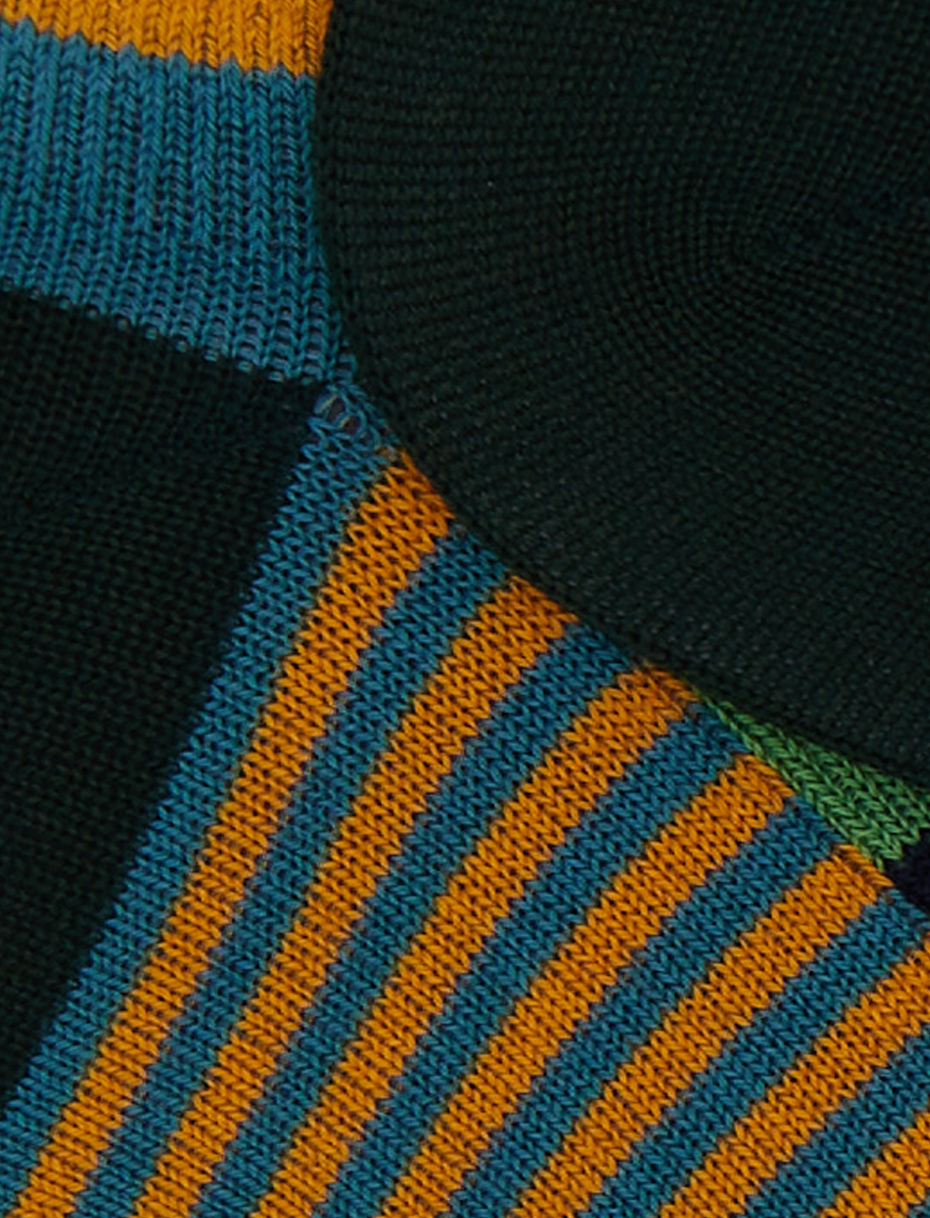 Sneakers donna cotone azzurro righe multicolor e windsor - Gallo 1927 - Official Online Shop