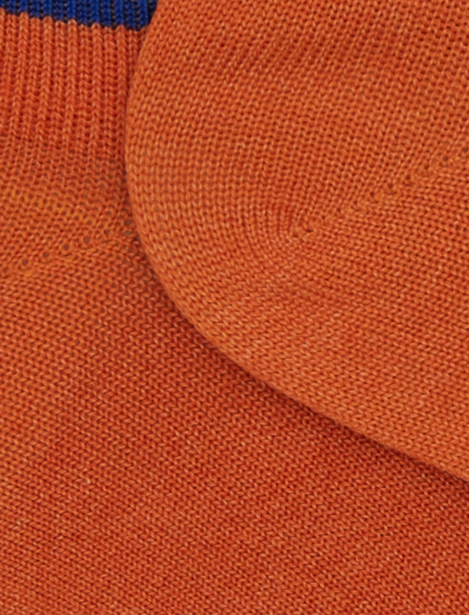 Men's cotton sneakers plain orange - Gallo 1927 - Official Online Shop