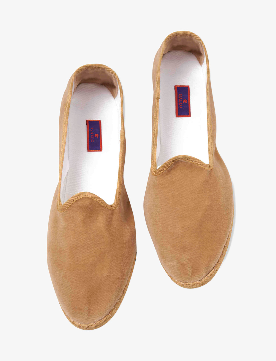 Unisex's plain glacé velvet shoes - Gallo 1927 - Official Online Shop