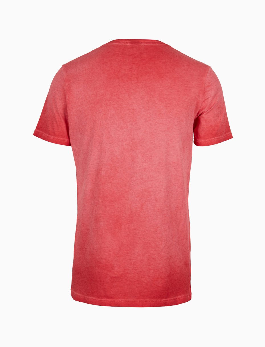 Unisex plain dyed gerbera cotton crew-neck T-shirt - Gallo 1927 - Official Online Shop