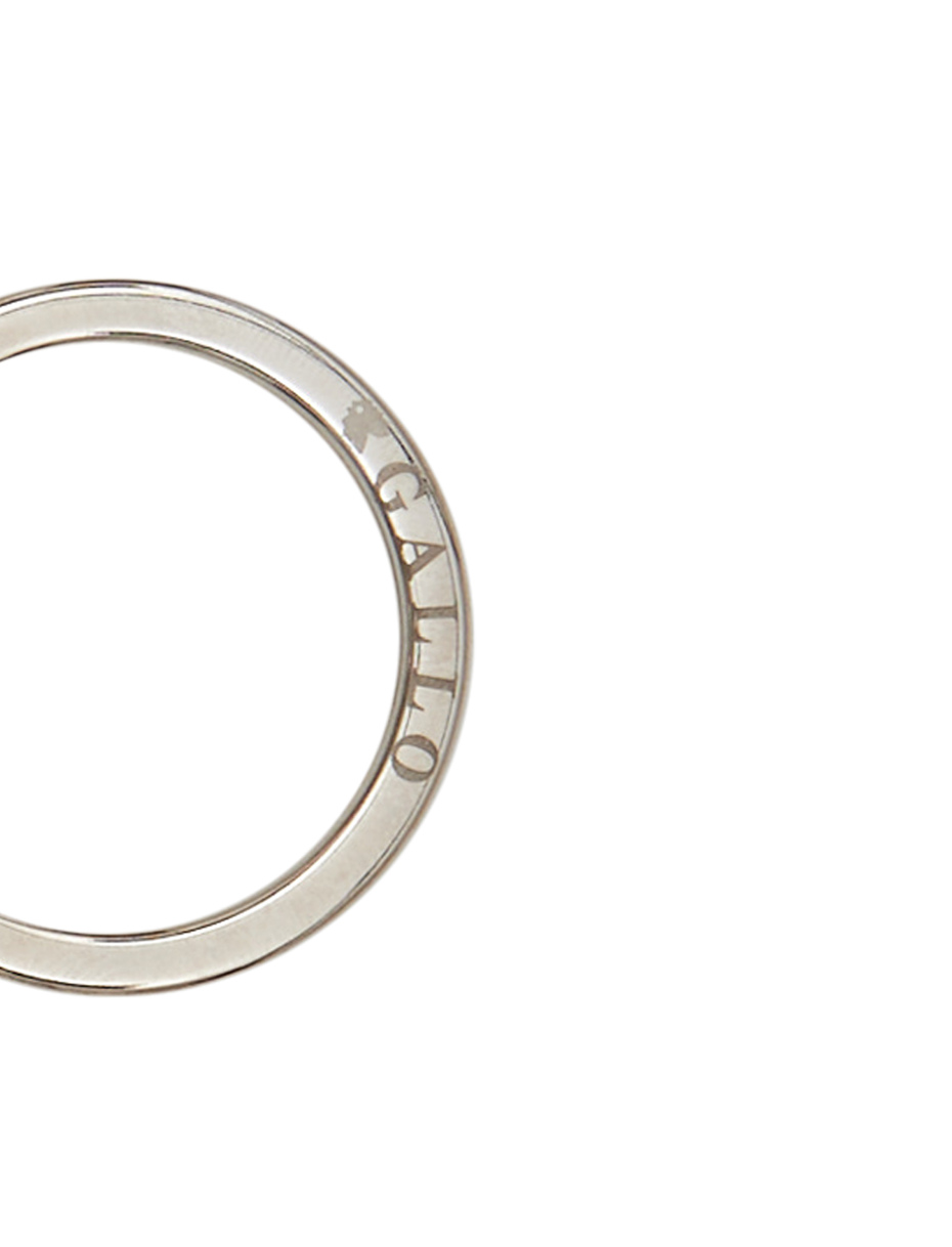 Portachiavi listello doppio unisex pelle viola righe multicolor - Gallo 1927 - Official Online Shop