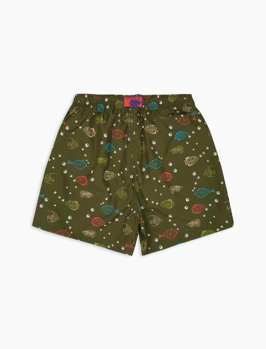Army green discount board shorts