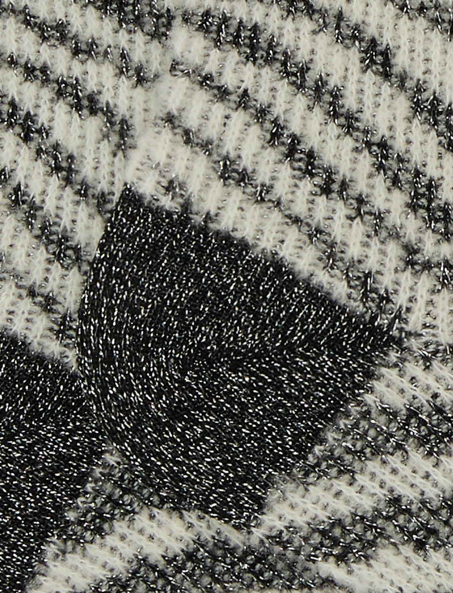 Women's short black cotton and wool socks with zebra motif - Gallo 1927 - Official Online Shop