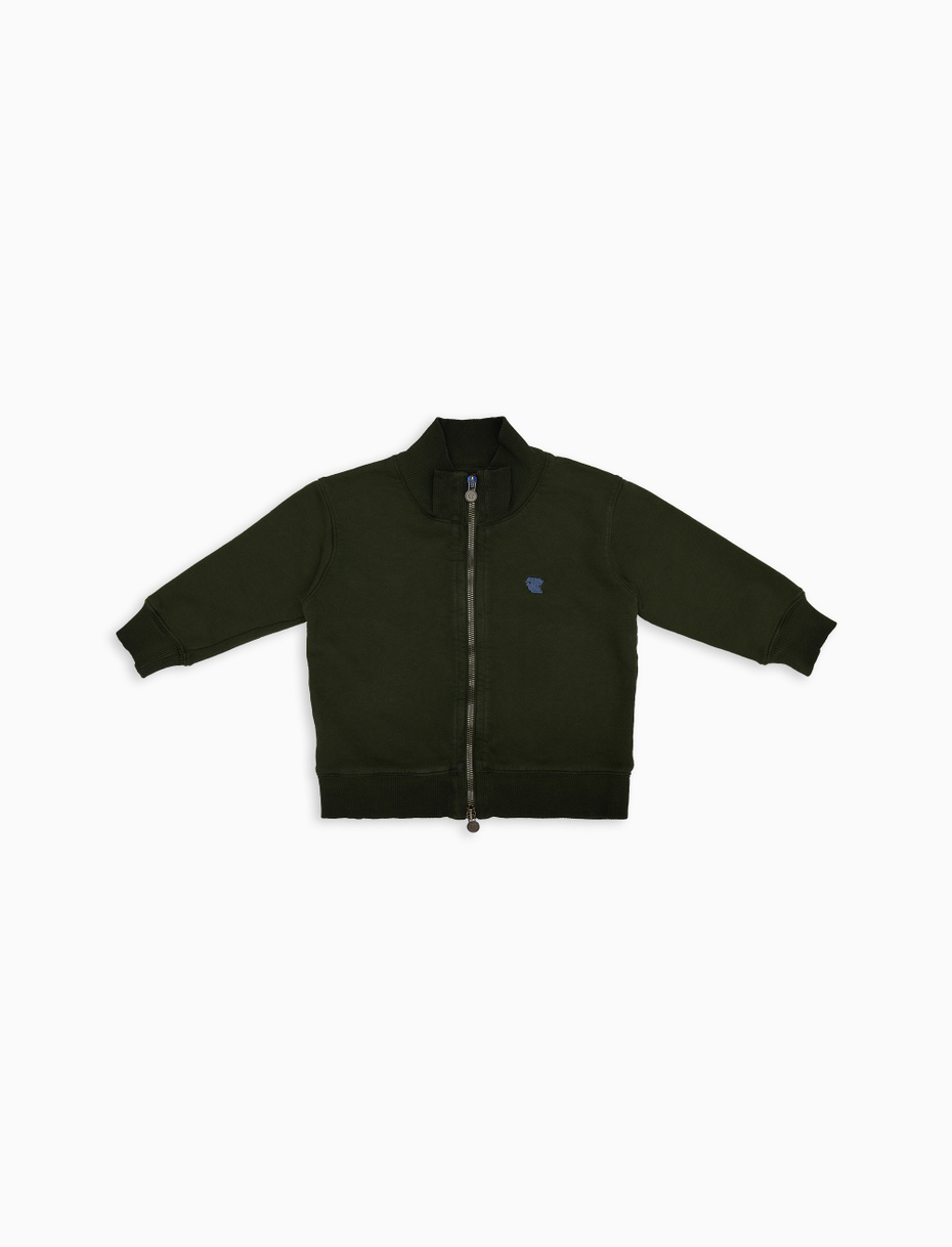 Felpa verde bambino shop