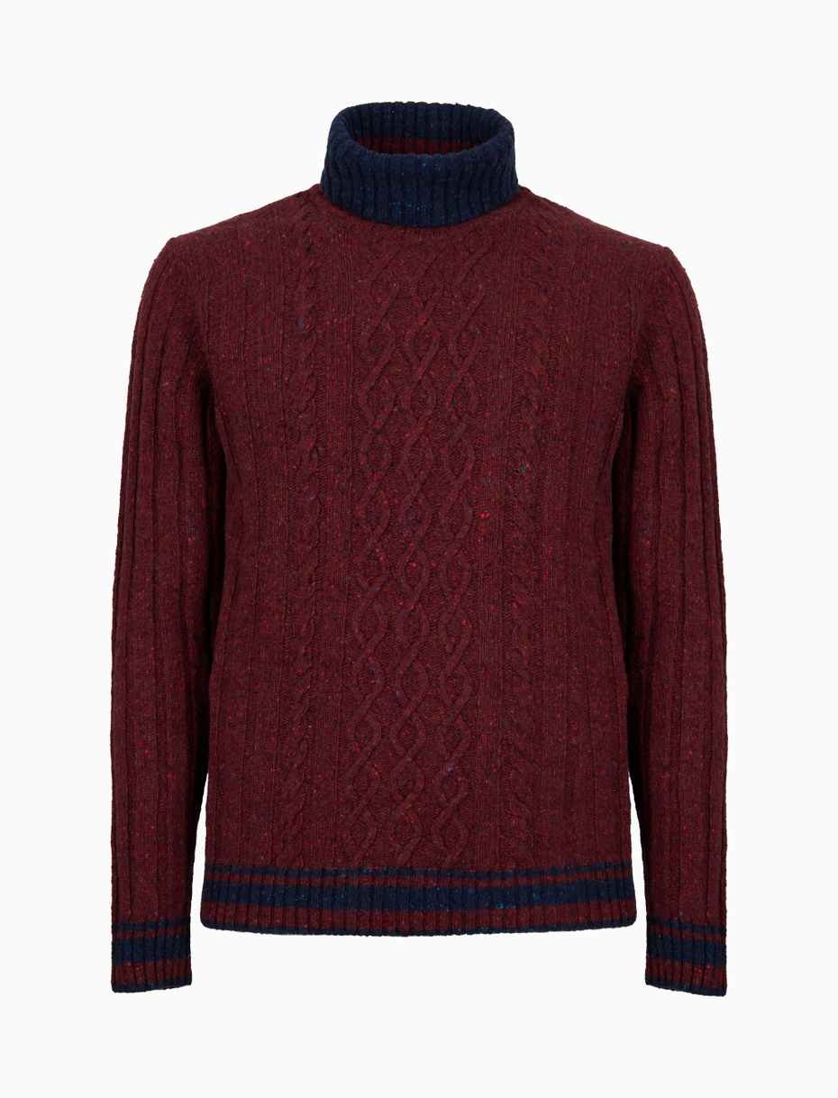 Burgundy turtleneck mens hot sale