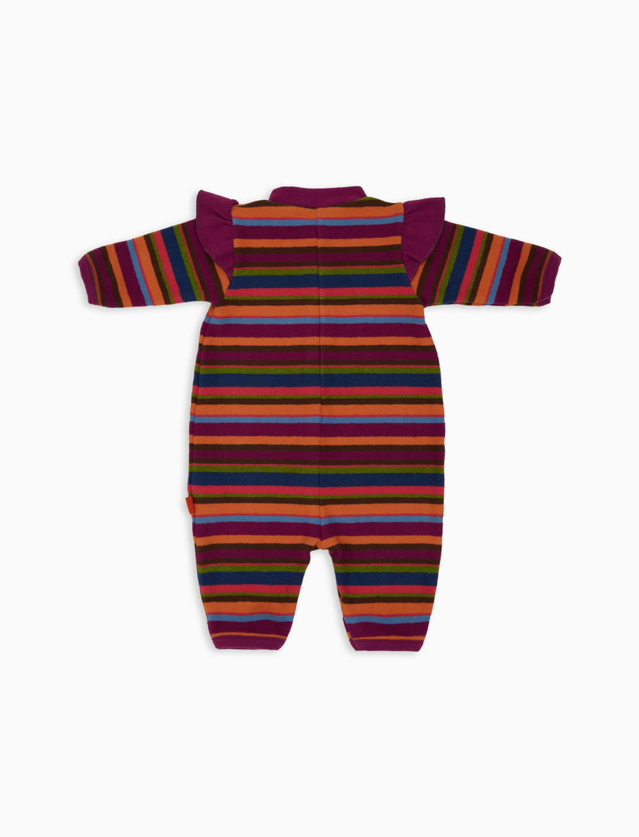 Tutina bambino pile fucsia righe multicolor - Gallo 1927 - Official Online Shop