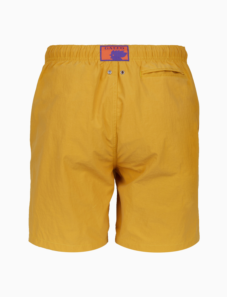Men's plain yellow swimming shorts - Gallo 1927 - Official Online Shop