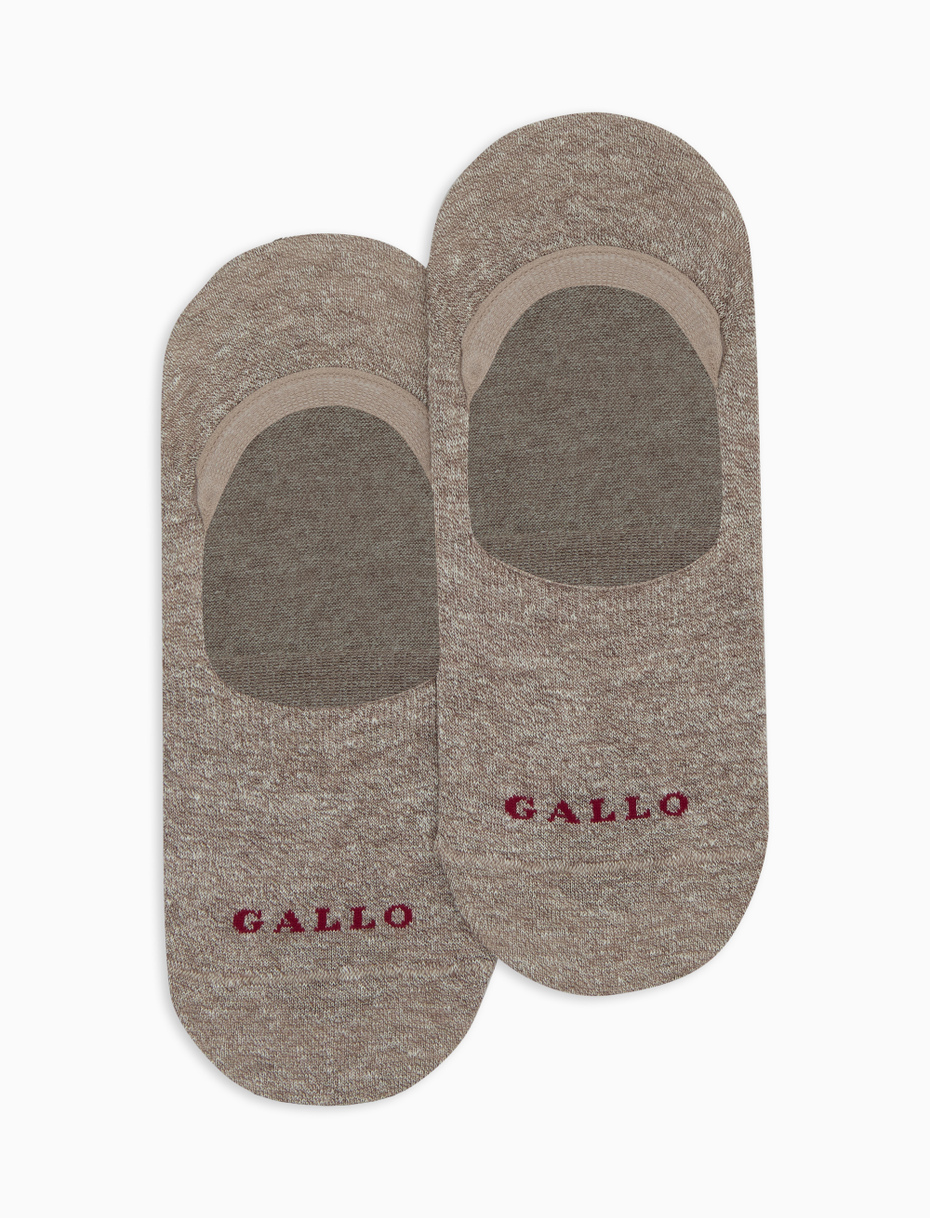 Unisex plain insoles in brown linen and cotton - Gallo 1927 - Official Online Shop