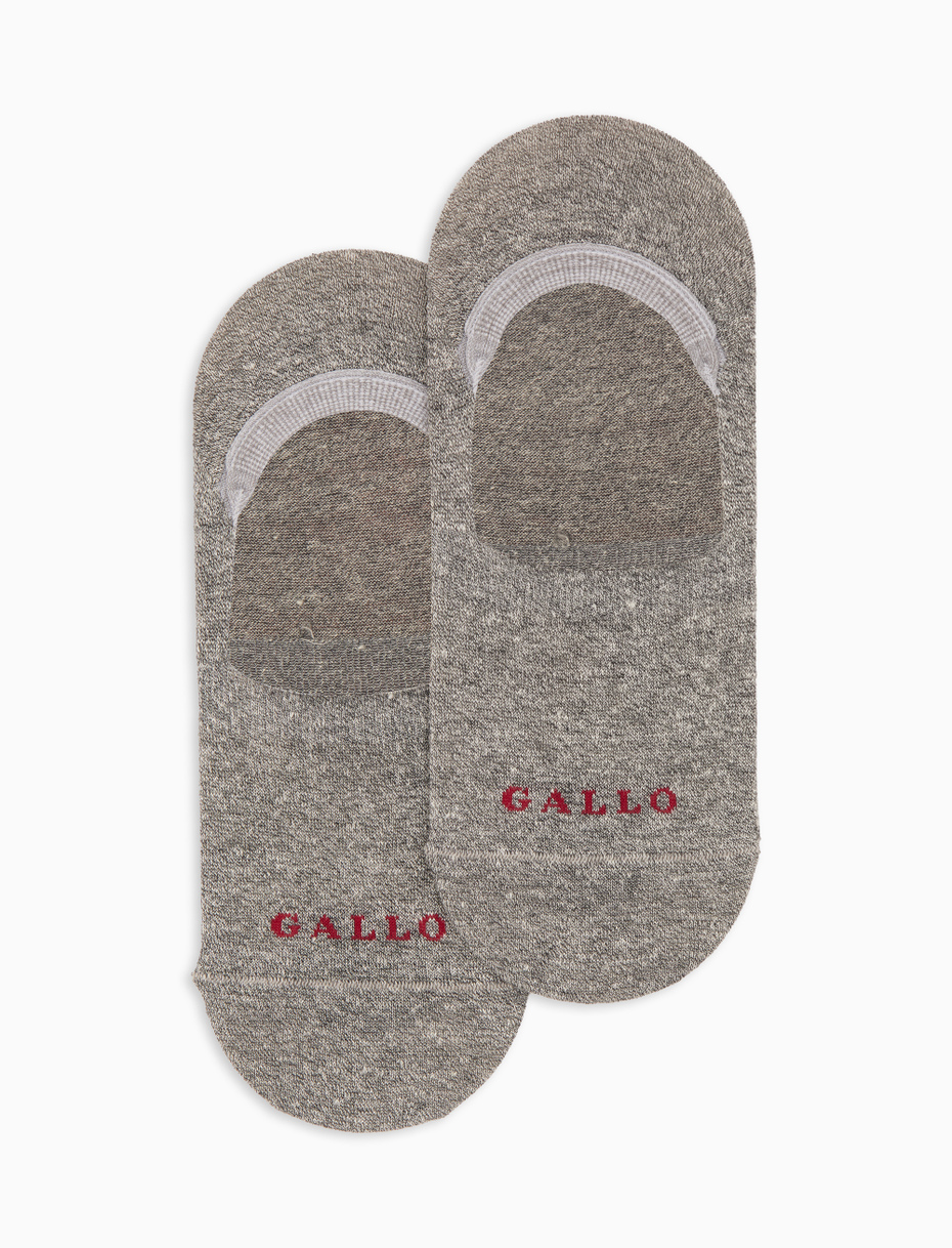 Unisex plain insoles in gray linen and cotton - Gallo 1927 - Official Online Shop