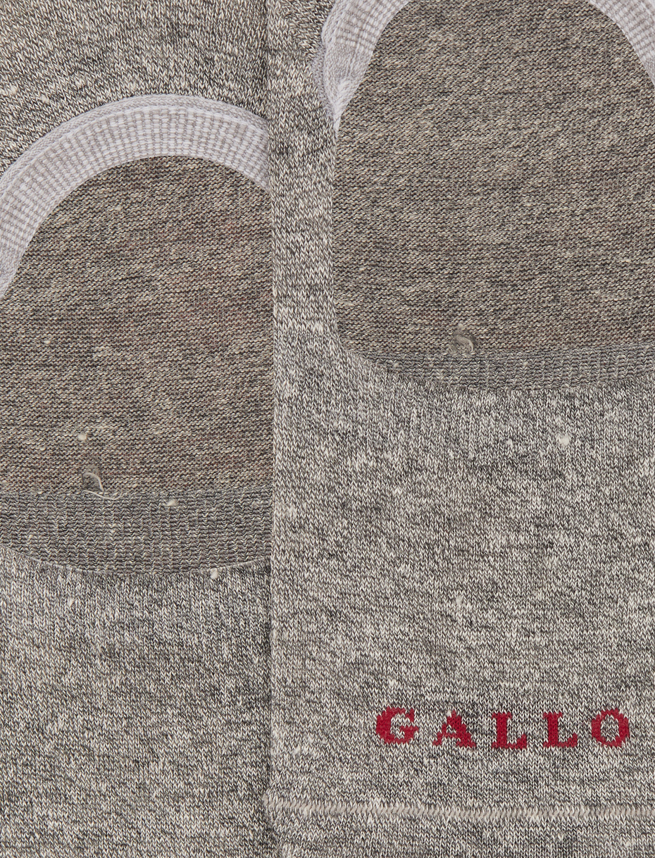 Unisex plain insoles in gray linen and cotton - Gallo 1927 - Official Online Shop