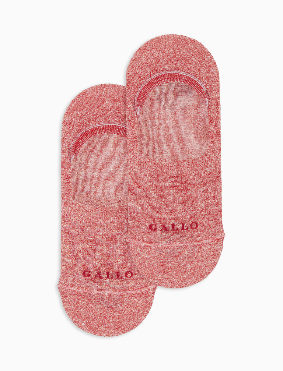 Unisex plain insoles in burgundy linen and cotton - Gallo 1927 - Official Online Shop