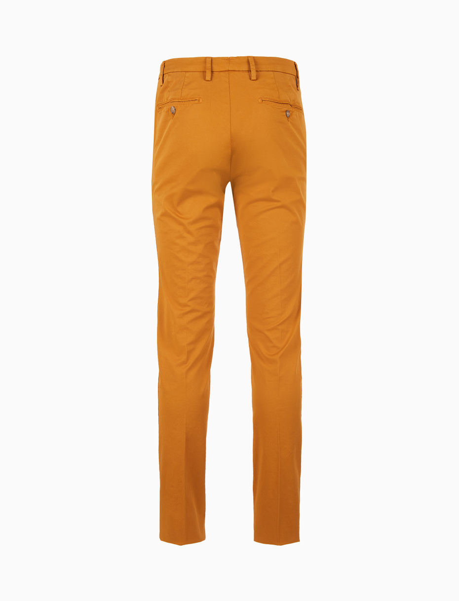 Pantalone lungo uomo in cotone giallo tinta unita - Gallo 1927 - Official Online Shop