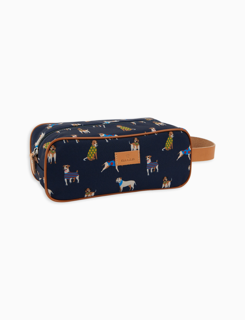 Beauty classico unisex blu fantasia cani - Gallo 1927 - Official Online Shop