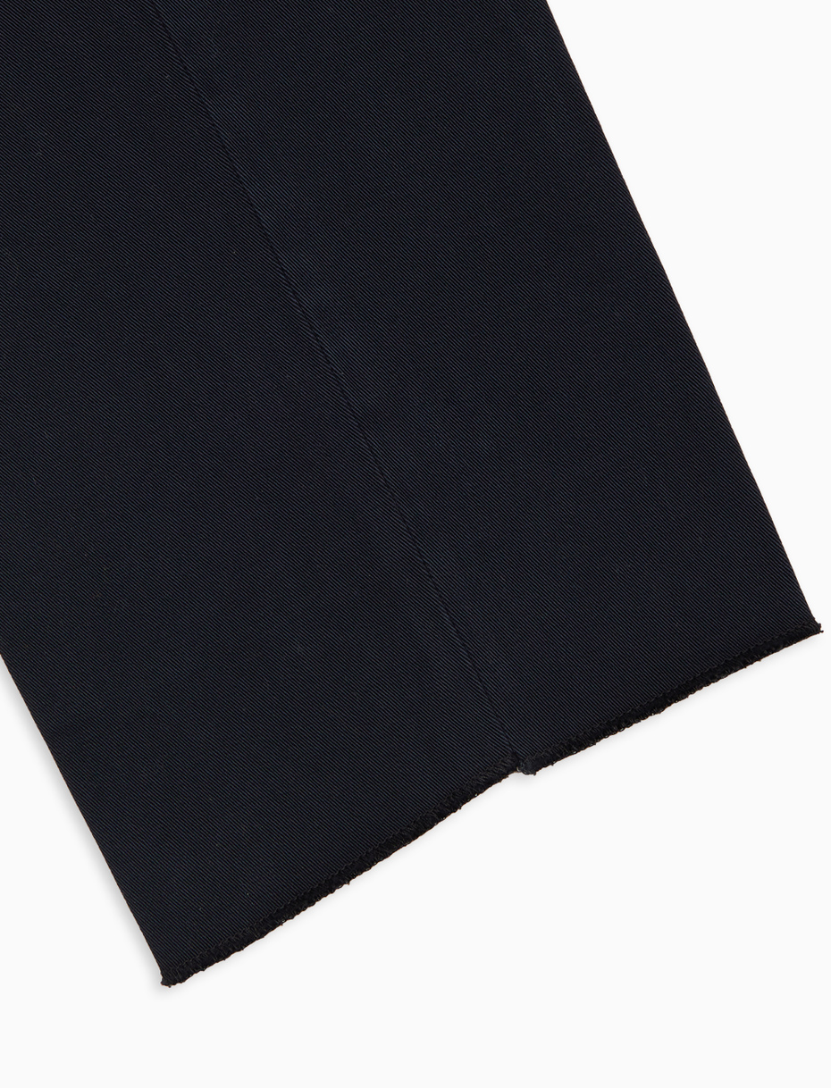 Men's long plain blue cotton trousers - Gallo 1927 - Official Online Shop