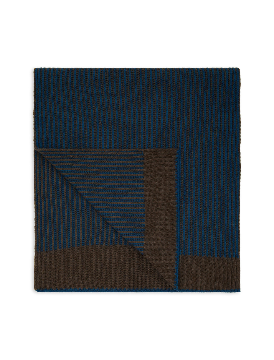 Sciarpa unisex lana, viscosa e cashmere blu costa vanisé - Gallo 1927 - Official Online Shop