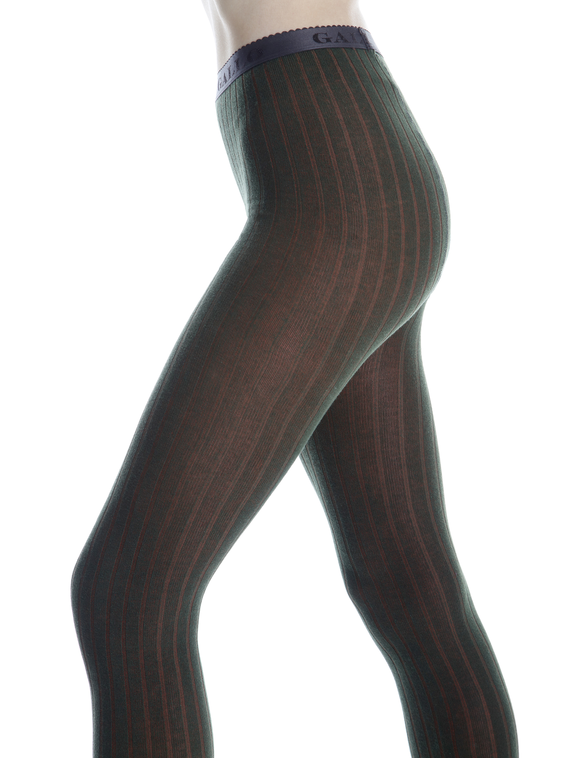 Collant donna cotone verde vanisé - Gallo 1927 - Official Online Shop