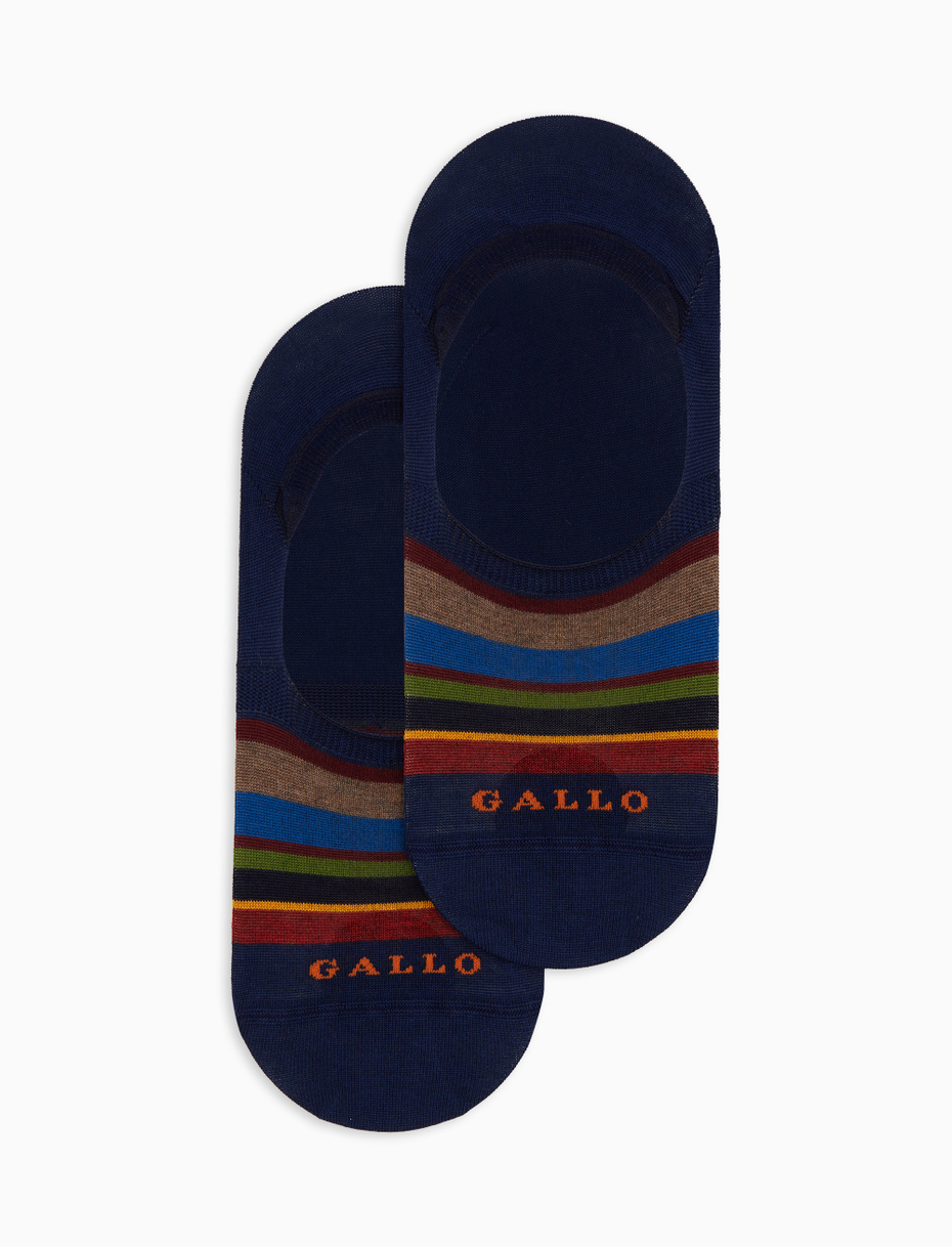 Soletta unisex cotone blu righe multicolor - Gallo 1927 - Official Online Shop