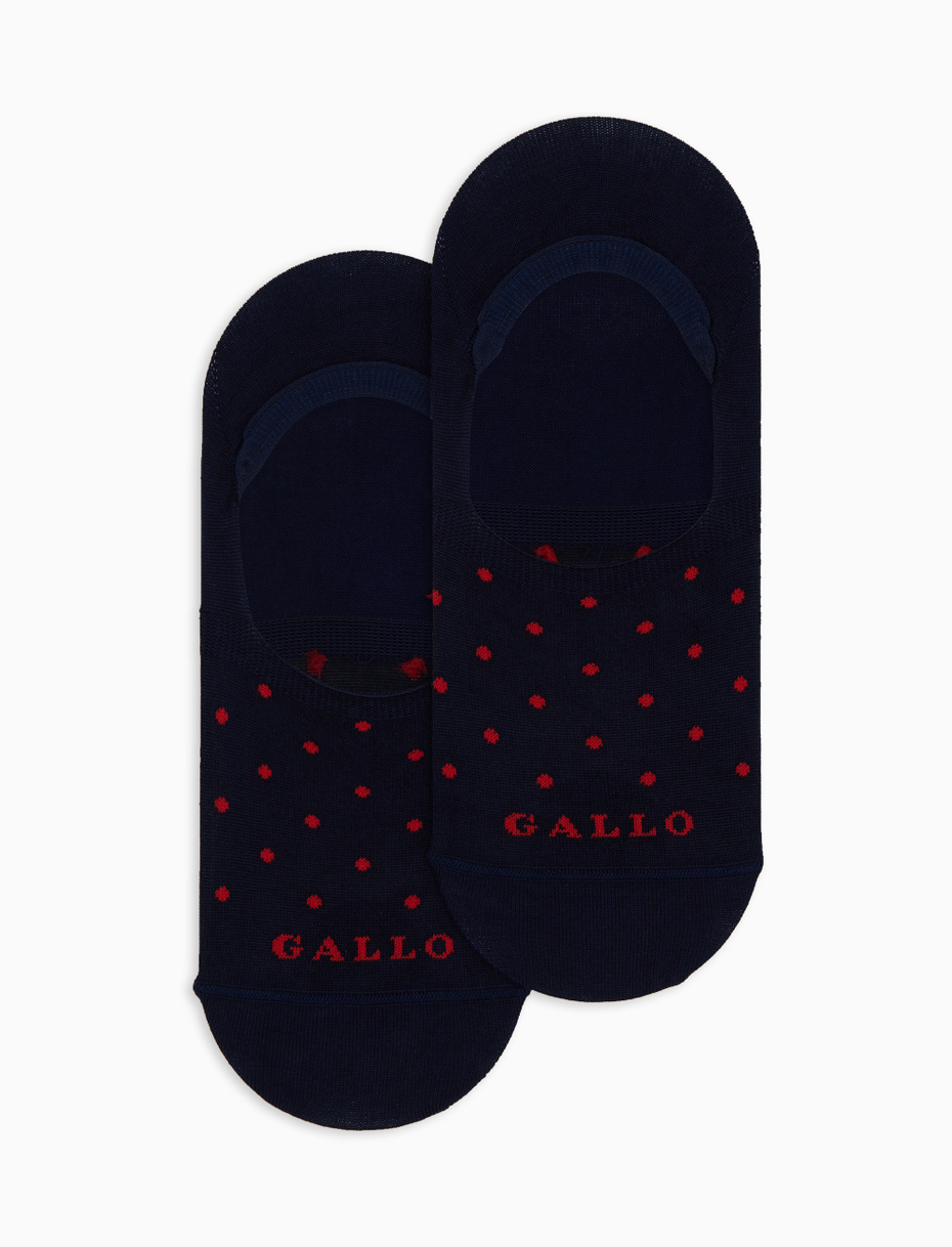 Unisex insole in blue cotton with polka dot pattern - Gallo 1927 - Official Online Shop
