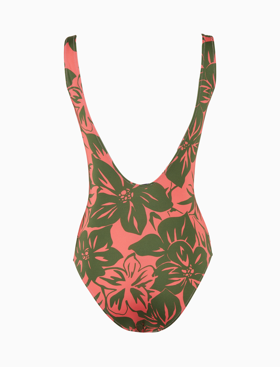 Costume intero donna fantasia fiori rosa - Gallo 1927 - Official Online Shop